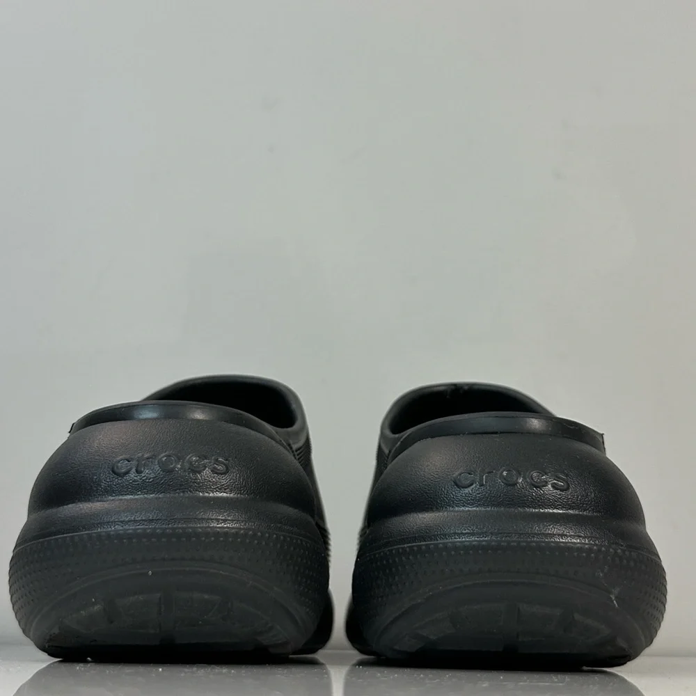 Crocs Classic Crush Slide Sandals Black Unisex Womens 12 Mens 10
